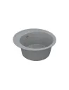 Мийка кухонна кам`яна Vankor Sity SMR 01.50 Gray 495х495 мм, овальна, сіра - 1