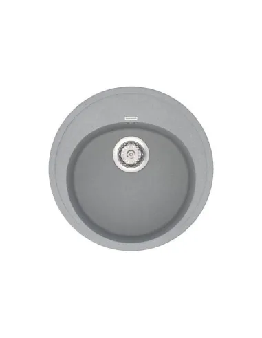 Мийка кухонна кам`яна Vankor Sity SMR 01.50 Gray 495х495 мм, овальна, сіра - 3