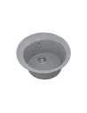 Мийка кухонна кам`яна Vankor Sity SMR 01.50 Gray 495х495 мм, овальна, сіра - 4