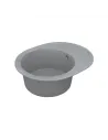 Мойка кухонная каменная Vankor Sity SMO 02.61 Gray 605х490 мм, овальная, серая - 4