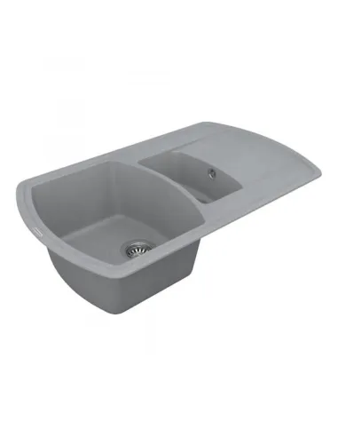 Мийка кухонна кам`яна Vankor Norton NMP 04.86 Gray 855х500 мм, прямокутна, сіра - 2