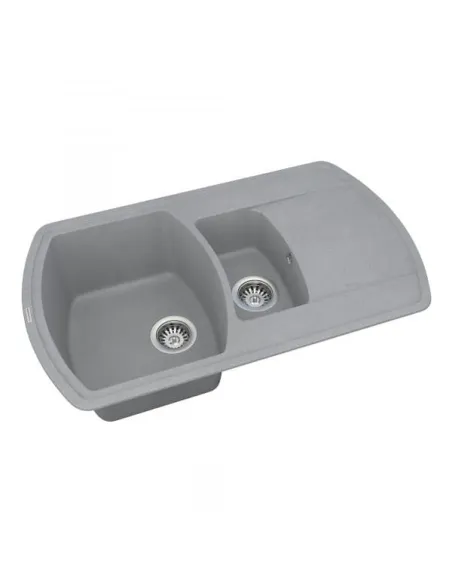 Мийка кухонна кам`яна Vankor Norton NMP 04.86 Gray 855х500 мм, прямокутна, сіра - 3