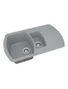 Мийка кухонна кам`яна Vankor Norton NMP 04.86 Gray 855х500 мм, прямокутна, сіра - 3
