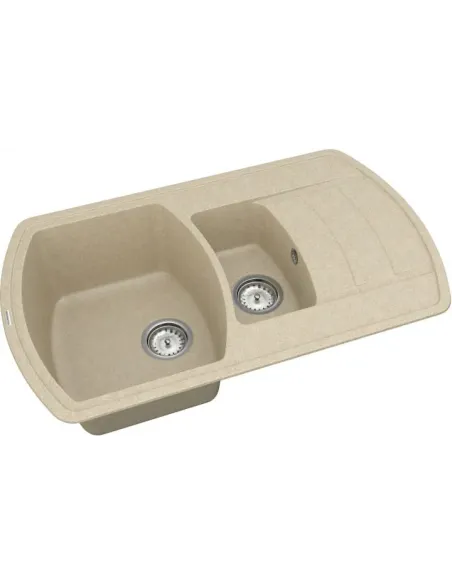 Мийка кухонна кам`яна Vankor Norton NMP 04.86 Beige 855х500 мм, прямокутна, бежева - 2