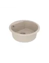 Мийка кухонна кам`яна Vankor Tera TMR 01.50 Beige 505х505 мм, кругла, бежева - 1