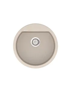 Мийка кухонна кам`яна Vankor Tera TMR 01.50 Beige 505х505 мм, кругла, бежева - 3