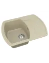 Мийка кухонна кам`яна Vankor Norton NMP 02.67 Beige 670х500 мм, прямокутна, бежева - 3