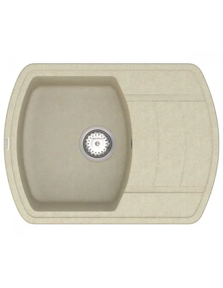 Мийка кухонна кам`яна Vankor Norton NMP 02.67 Beige 670х500 мм, прямокутна, бежева - 4