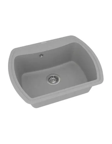 Мийка кухонна кам`яна Vankor Norton NMP 01.63 Gray 625х505 мм, прямокутна, сіра - 2