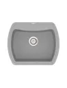 Мийка кухонна кам`яна Vankor Norton NMP 01.63 Gray 625х505 мм, прямокутна, сіра - 4