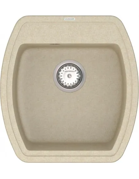 Мийка кухонна кам`яна Vankor Norton NMP 01.48 Beige 480х505 мм, прямокутна, бежева - 3