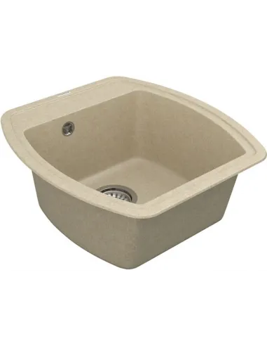 Мийка кухонна кам`яна Vankor Norton NMP 01.48 Beige 480х505 мм, прямокутна, бежева - 4