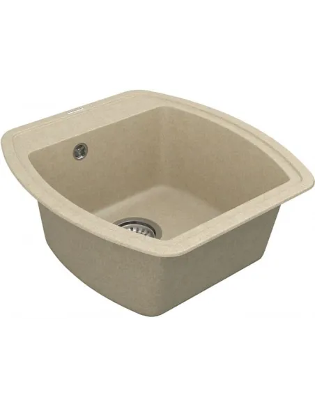 Мийка кухонна кам`яна Vankor Norton NMP 01.48 Beige 480х505 мм, прямокутна, бежева - 4