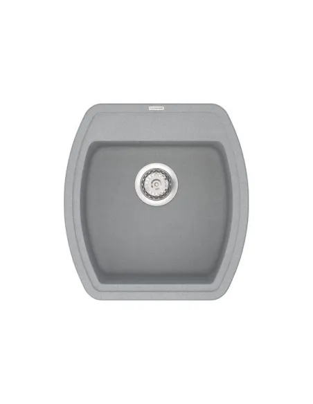 Мойка кухонная каменная Vankor Norton NMP 01.48 Gray 480х505 мм, прямоугольная, серая - 2
