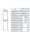 Центробежный скважинный насос NPO KGB 90QJD2-75/18-1,1D, 1.5 кВт, кабель 60 метров - 3