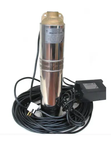 Відцентровий свердловинний насос Водолій БЦПЕ 0.32-100У, 1.6 кВт, кабель 100 метрів - 2