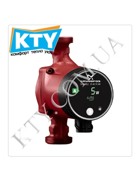 Циркуляційний насос Grundfos Alpha2 L 25-40 180 енергозберігаючий - 2 Циркуляційний насос Grundfos Alpha2 L 25-40 180 енергозберігаючий - 2