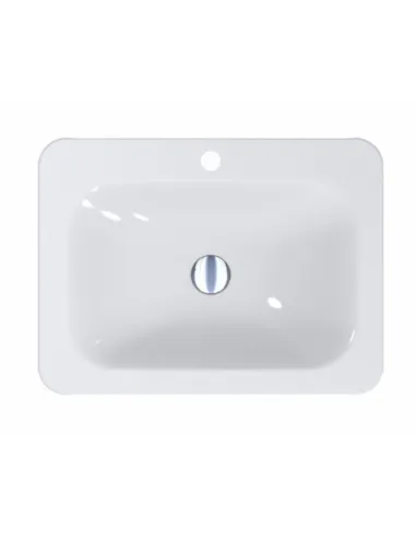 Умивальник для ванної з литого мармуру Miraggio California Глянець, 614х456х120 мм - 4
