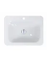 Умивальник для ванної з литого мармуру Miraggio California Глянець, 614х456х120 мм - 4