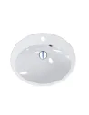 Умивальник для ванної з литого мармуру Miraggio Devon Глянець, 550х449х137 мм - 4