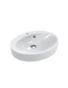 Умывальник для ванной из литого мрамора Miraggio Devon Глянец, 550х449х137 мм - 5