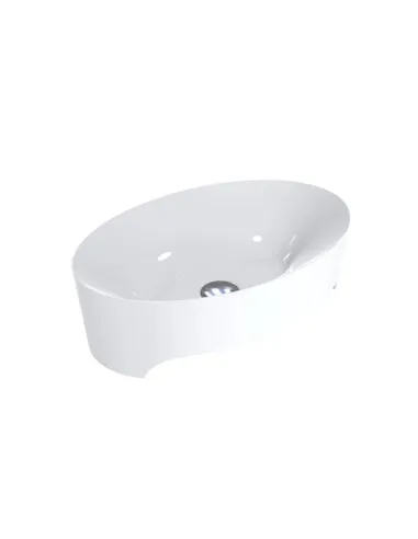 Умивальник для ванної з литого мармуру Miraggio Evora Глянець, 500х320х150 мм - 5