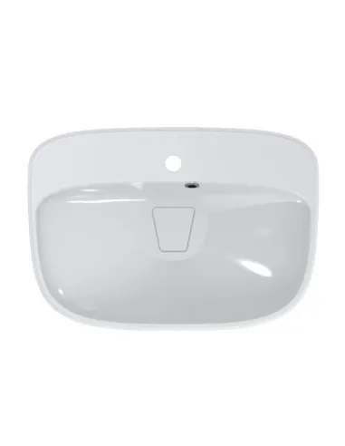 Умивальник для ванної з литого мармуру Miraggio Lifou Глянець, 627х434х150 мм - 3
