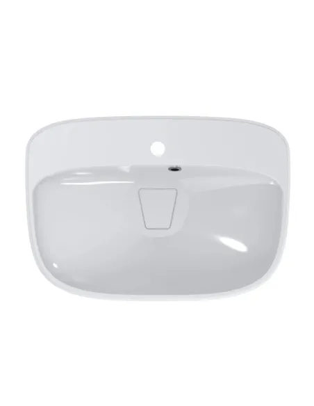 Умивальник для ванної з литого мармуру Miraggio Lifou Глянець, 627х434х150 мм - 3