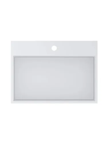 Умивальник для ванної з литого мармуру Miraggio Mares 600 Глянець, 590х426х140 мм - 3