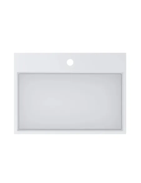 Умивальник для ванної з литого мармуру Miraggio Mares 600 Глянець, 590х426х140 мм - 3