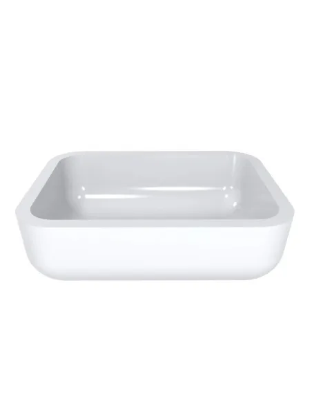 Умивальник для ванної з литого мармуру Miraggio Monaco Глянець, 595х447х215 мм - 2