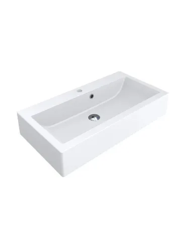 Умивальник для ванної з литого мармуру Miraggio Oscar Глянець, 793х423х147 мм - 4