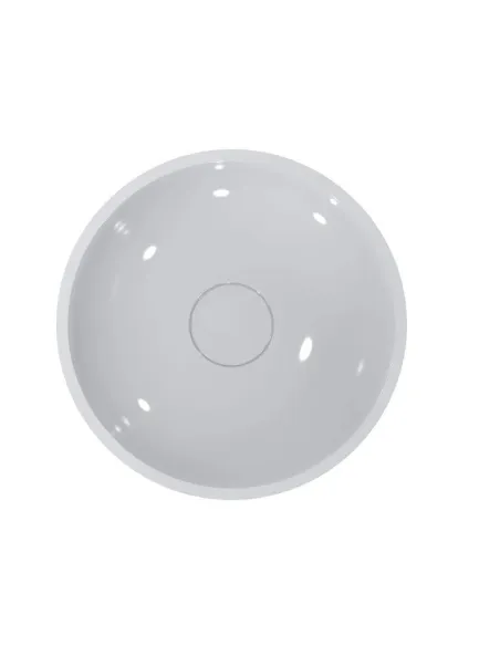 Умивальник для ванної з литого мармуру Miraggio Palermo Глянець, 497х497х174 мм - 2