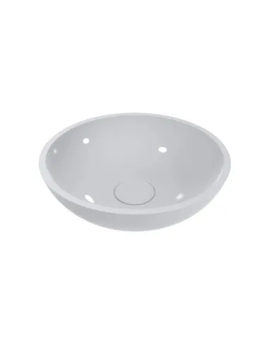 Умывальник для ванной из литого мрамора Miraggio Palermo Глянец, 497х497х174 мм - 4