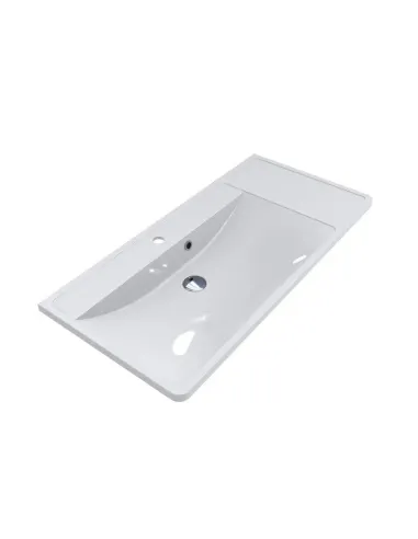 Умивальник для ванної з литого мармуру Miraggio Sacramento Глянець, 1000х481х124 мм - 4