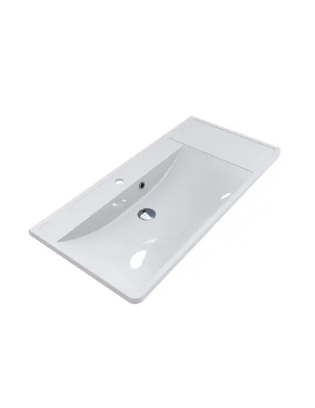 Умивальник для ванної з литого мармуру Miraggio Sacramento Глянець, 1000х481х124 мм - 4