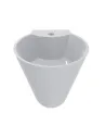 Умивальник для ванної з литого мармуру Miraggio Smart Глянець, 370х370х360 мм - 3