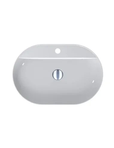 Умивальник для ванної з литого мармуру Miraggio Sorrento Глянець, 550х351х112 мм - 2