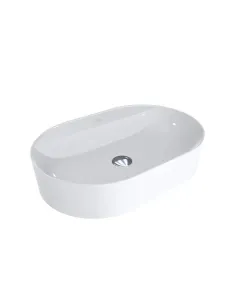 Умивальник для ванної з литого мармуру Miraggio Sorrento Глянець, 550х351х112 мм - 3