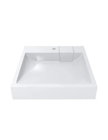 Умывальник для ванной из литого мрамора Miraggio Tallin Глянец, 598х603х120 мм - 3