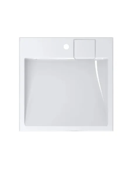 Умивальник для ванної з литого мармуру Miraggio Tallin Глянець, 598х603х120 мм - 5