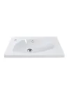 Умывальник для ванной из литого мрамора Miraggio Titania Глянец, 695х396х100 мм - 2
