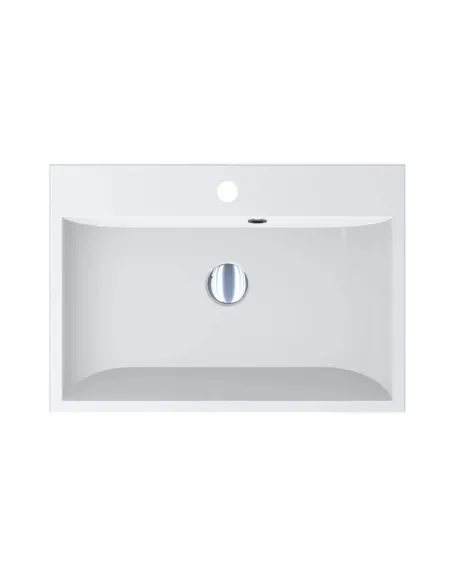 Умивальник для ванної з литого мармуру Miraggio Varna 600 Глянець597х418х126 - 2