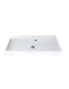 Умивальник для ванної з литого мармуру Miraggio Varan 800 Глянець, 794х417х126 мм - 3