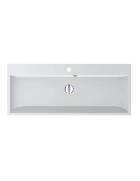 Умывальник для ванной из литого мрамора Miraggio Varna 1000 Глянец, 994х418х125 - 3