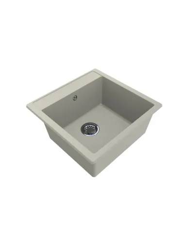 Мойка кухонная каменная квадратная Miraggio Bodrum 510 Jasmine, 508x495x211 мм - 4