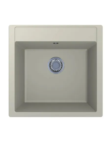 Мойка кухонная каменная квадратная Miraggio Bodrum 510 Jasmine, 508x495x211 мм - 5