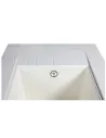 Мийка кухонна кам`яна прямокутна Miraggio Bodrum 650 White, 649x500x220 мм - 2