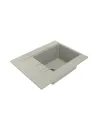Мойка кухонная каменная прямоугольная Miraggio Bodrum 650 Jasmine, 649x500x220 мм - 3