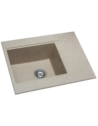 Мойка кухонная каменная прямоугольная Miraggio Bodrum 650 Terra, 649x500x220 мм - 5